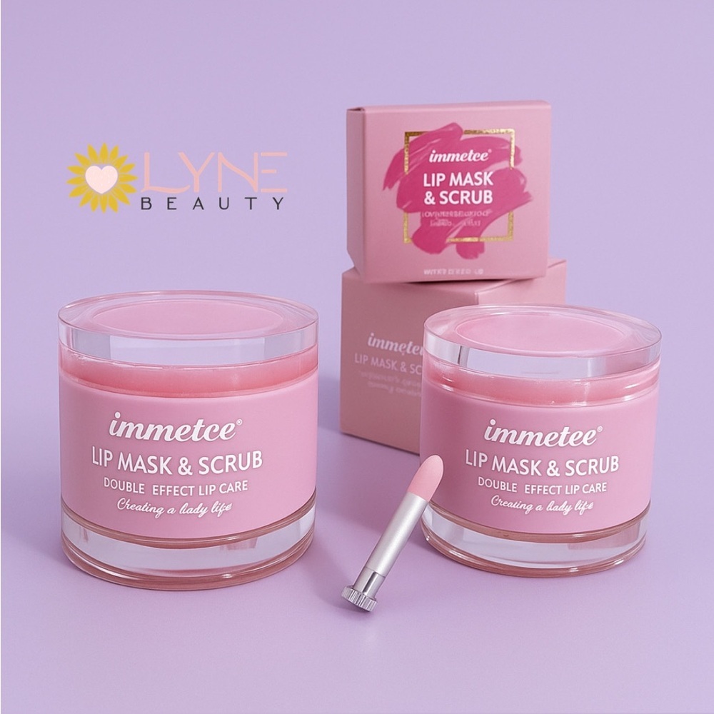 Immetee Lip Mask & Scrub – Double Effect Lip Care 2in1